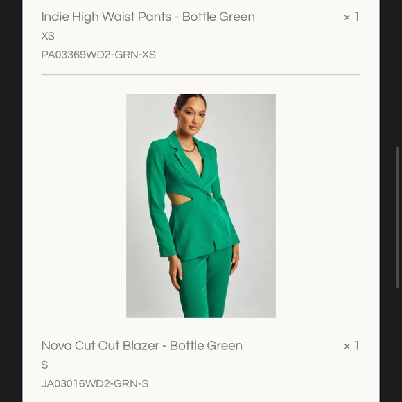 Green Meshki Suit Claire Satin Drape Back Maxi Dress With Split Green MESHKI UK Green Meshki Suit Claire Satin Drape Back Maxi Dress With Split Green MESHKI UK